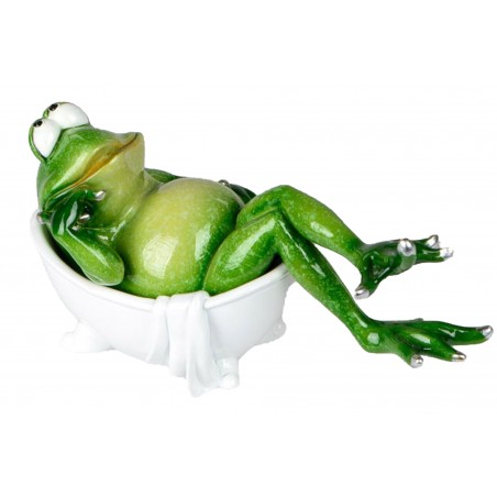 Dekojohnson Dekofigur Frosch in Badewanne