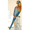 GILDE Dekofigur Papagai Spiegelmoasikglas 10x17,5x43,5 cm