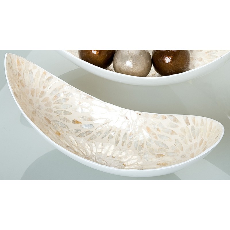 GILDE Keramik Dekoschale Bootsform 20x53x29 cm