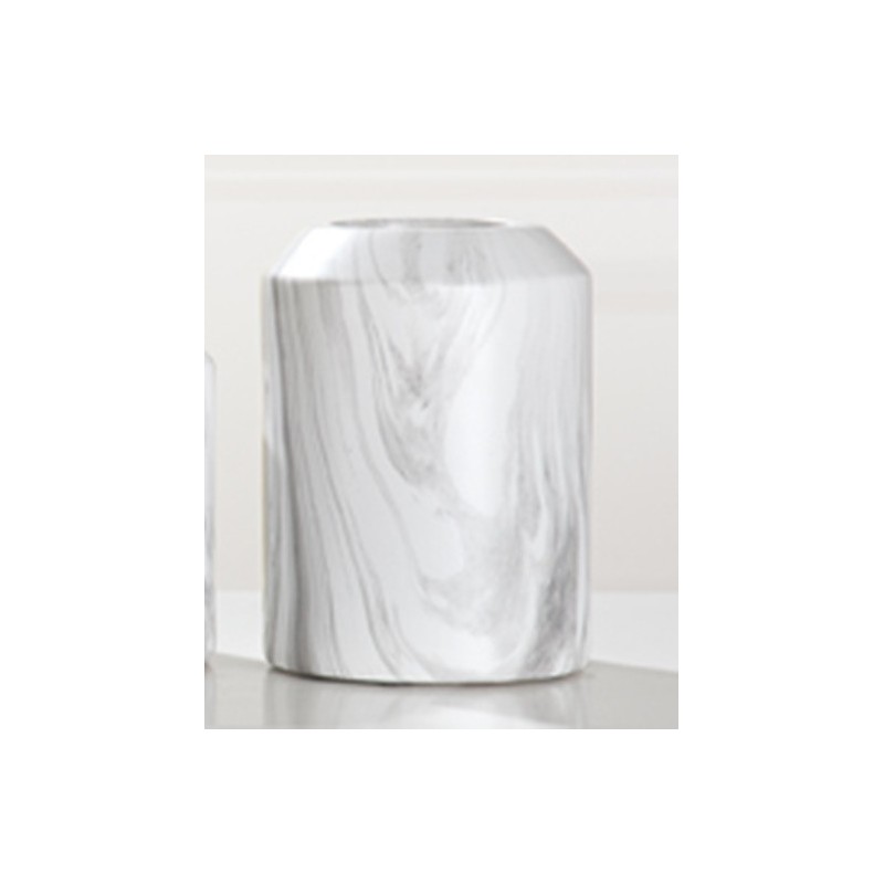 GILDE Moderne Vase Marble aus Keramik, 16x16x22 cm