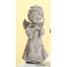 GILDE antike Engelsfigur im Steinlook, 18 cm