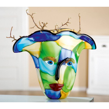 Gilde Glas Art Design Vase Visto