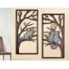 Gilde Wandrelief Katze im Baum 2 Stück 40x80 cm