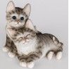 Formano Katzenpärchen weiß schwarz liegend 19 cm