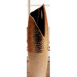 GILDE edle Keramikvase mit V-Öffnung 50 cm