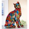 Gilde Katze Pop Art sitzend