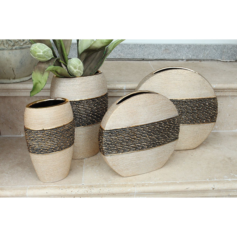 Gilde Keramik Vase Diskus Mangari
