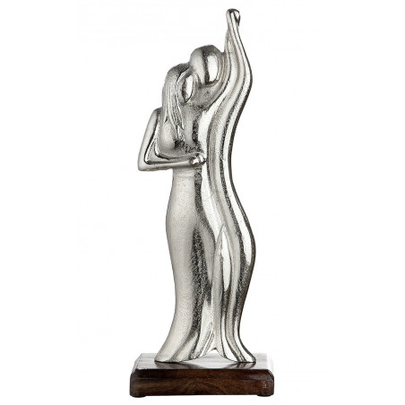 Gilde Alu Figura Tanzrunde Deko Skulptur