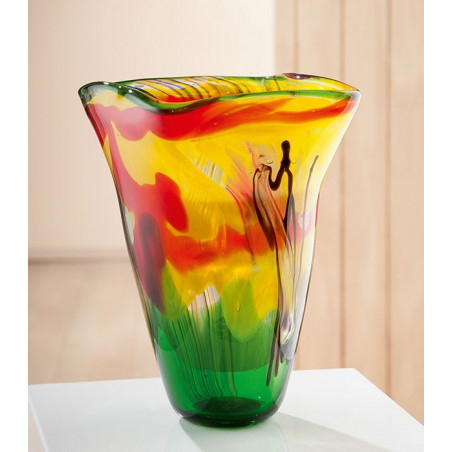 Gilde GlasArt konische Vase Colorato
