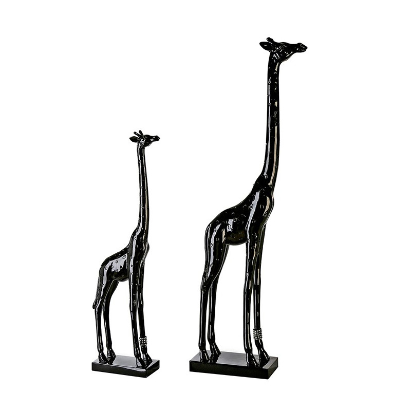 Casablanca Figur Giraffe schwarz glänzend
