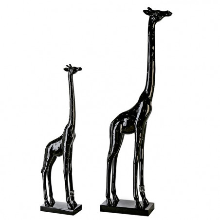 Casablanca Figur Giraffe schwarz glänzend 90 cm