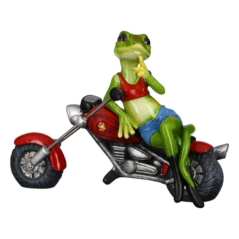 Casablanca Figur Eidechse Lizard auf Motorrad