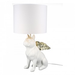 Casablanca Lampe Hund Flying Bulli weiss