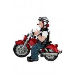 Gilde Clowns Clown Figur Motorrad Heavy Biker