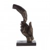 Casablanca Skulptur Two Hands bronzefarben