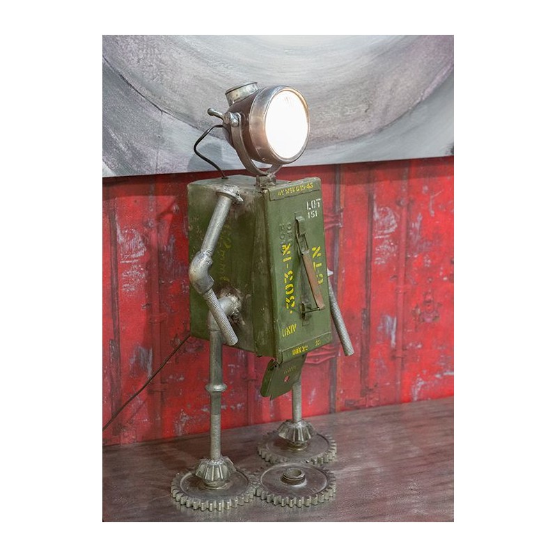 Casablanca Tischlampe Robot grün