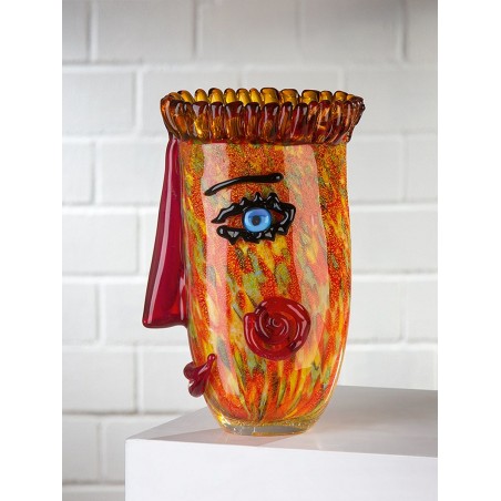 Gilde GlasArt Design Vase Punki