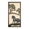 GILDE Wanddeko Pferd auf Koppel 40x80 cm