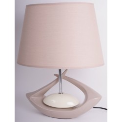 Exklusive Dekorations Lampe in weiß braun, 44 cm