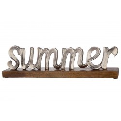 Gilde Schriftzug Summer Holz Sockel