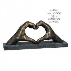 Casablanca Skulptur Herz aus Händen