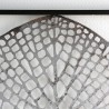 Casablanca Metall Wandrelief Leaf silber
