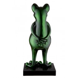 Frog Frosch Poly Casablanca grün Skulptur