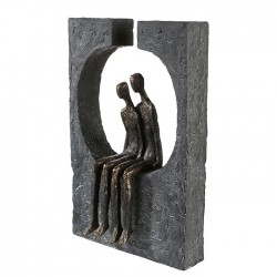 Casablanca Skulptur Zweisamkeit bronzefarben