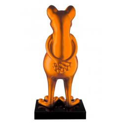 Casablanca Poly Skulptur Frosch Frog orange metallic