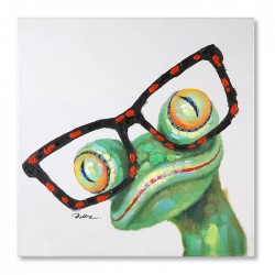 Gilde Bild Frogs mit Brille und Schmetterling 2 Stück - 4