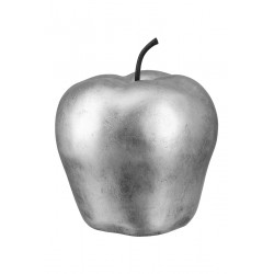 Gilde Deko Apfel silber 27cm - 1