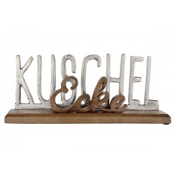 Gilde Schriftzug Kuschelecke Holz Sockel - 2