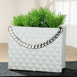 Gilde Keramik Handtasche Paris weiß - 1