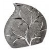 Formano antike Blumenvase Baum in silber aus Keramik 26x26 cm